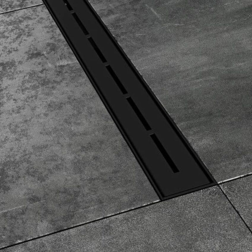 Podlahová vpust Ravak Runway 75 cm černá nerez X01750