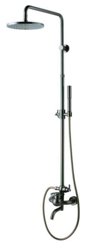Sprchový systém WF Industrial s pákovou baterií olejem gumovaný bronz SIKOBWFSVS