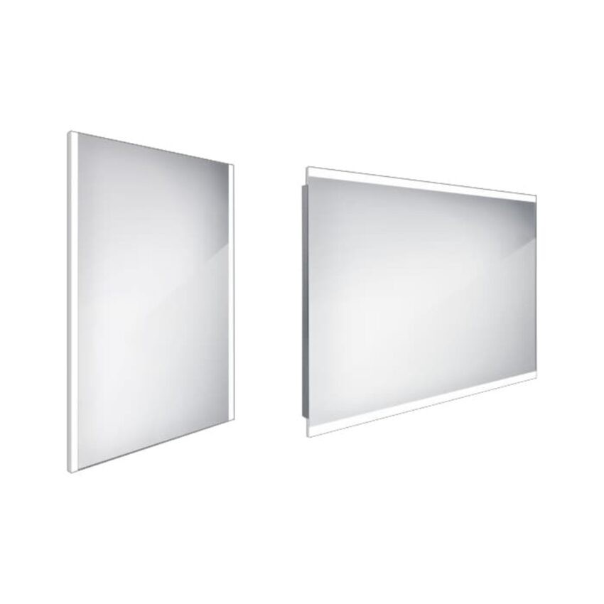 Zrcadlo bez vypínače Nimco 80x60 cm hliník ZP 11002