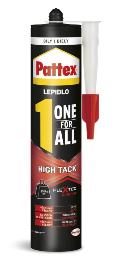 Lepidlo Pattex ONE FOR ALL HIGH TACK bílá 440 g PATTEXOFA