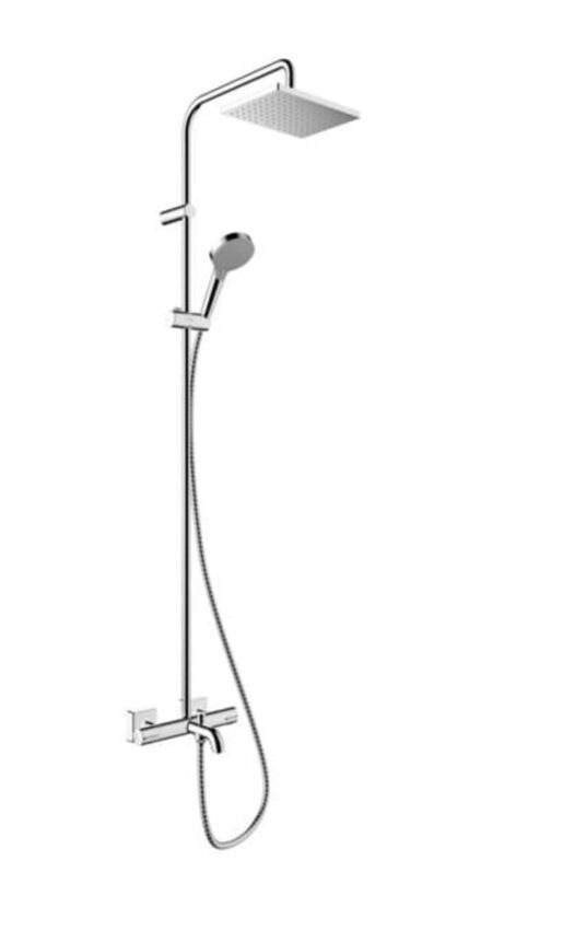 Sprchový systém Hansgrohe Vernis Shape na stěnu s termostatickou baterií chrom 26284000