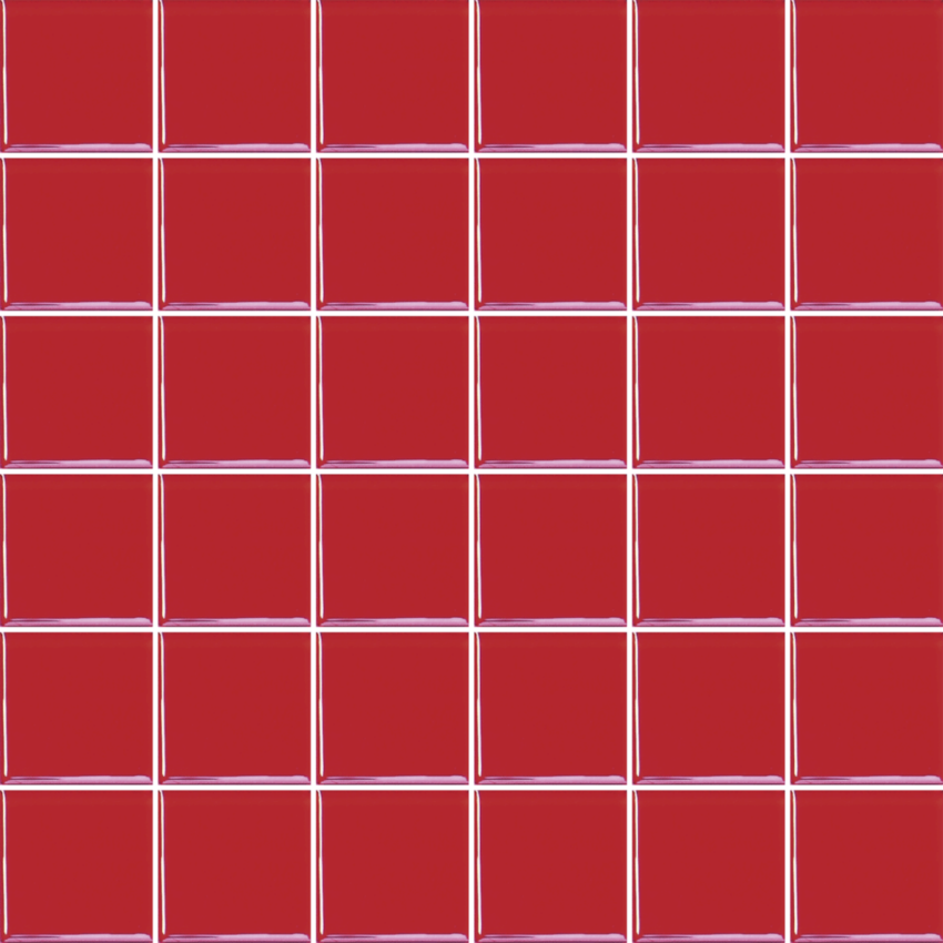 Skleněná mozaika Premium Mosaic červená 31x31 cm lesk MOS50RE