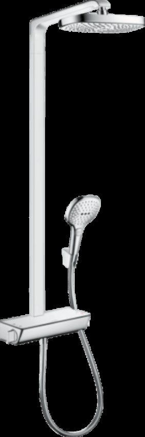 Sprchový systém Hansgrohe Raindance Select E na stěnu s termostatickou baterií bílá/chrom 27282400