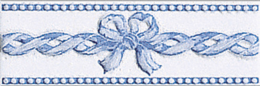 Listela Fineza Ricordi bleu 7x20 cm lesk RICLIFIA