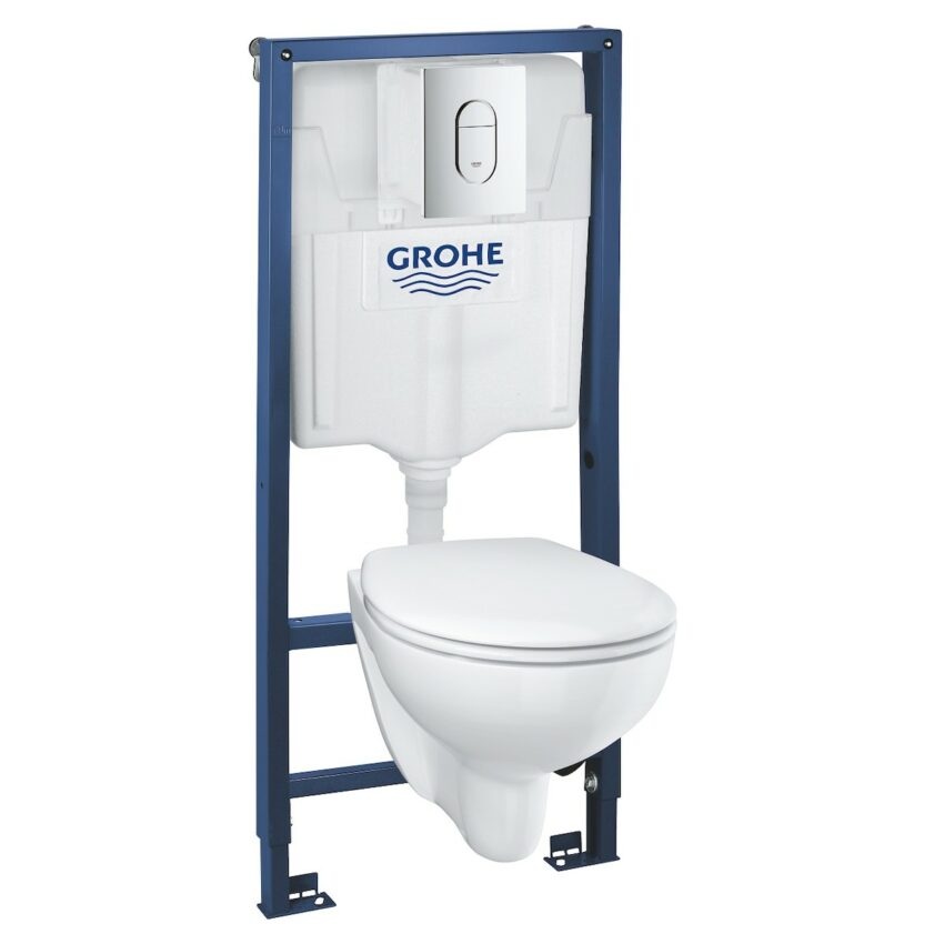 Cenově zvýhodněný závěsný WC set Grohe do lehkých stěn / předstěnová montáž+ WC Grohe Bau Ceramic G394180001