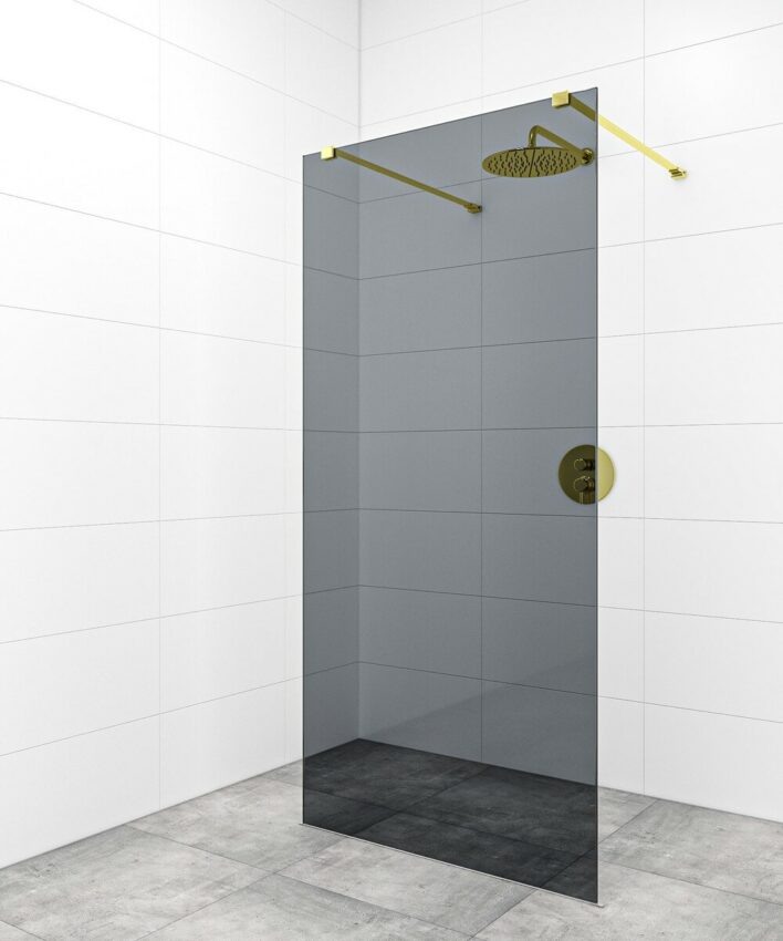 Sprchová zástěna Walk-in 100 cm SAT v barvě profilu zlatá SATBWI100KSZAVZ
