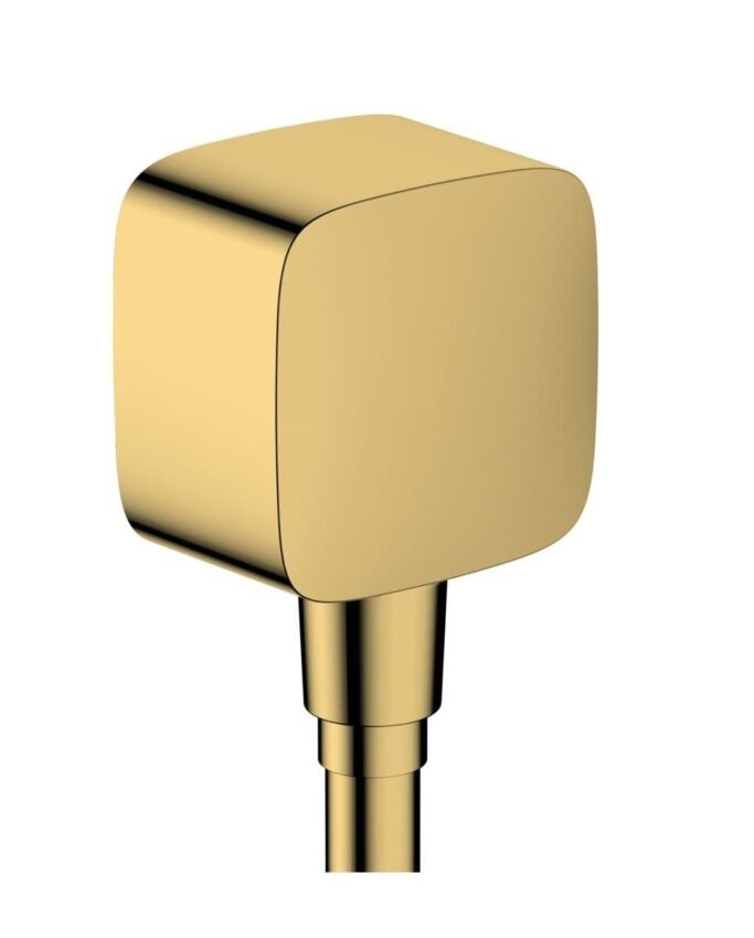 Podomítkový vývod Hansgrohe FixFit se zpětným ventilem leštěný vzhled zlata 26457990