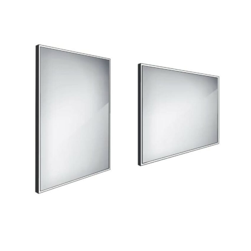 Zrcadlo bez vypínače Nimco 60x80 cm černá ZPC 13002-90