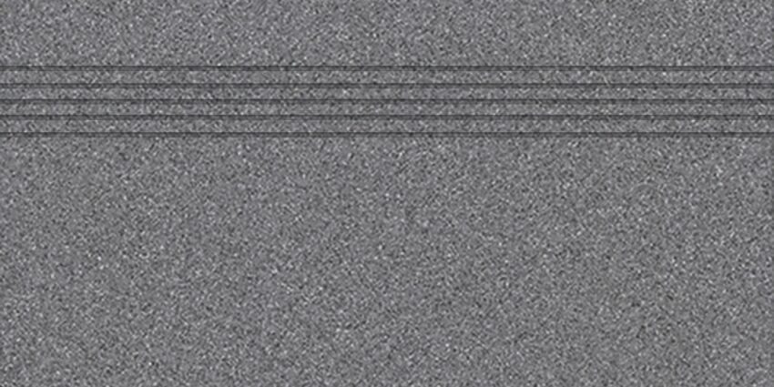Schodovka Rako Taurus Granit antracitově šedá 30x60 cm mat TCPSE065.1