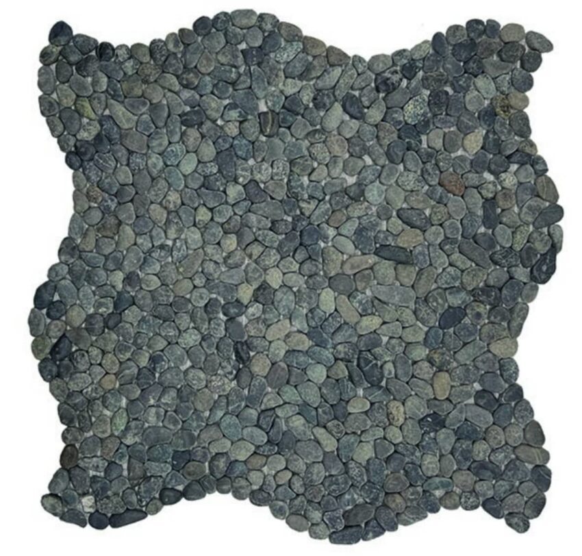 Kamenná mozaika Mosavit Mini pebbles negro 30x30 cm mat PEBBLENE